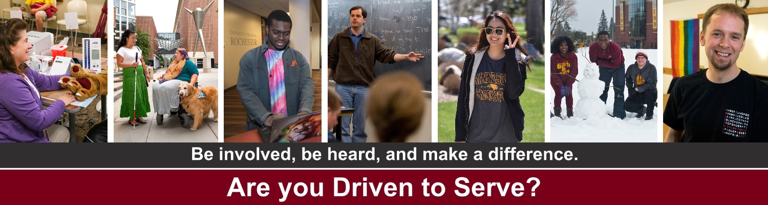 Be Involved, Be Heard, and Make a Difference: Are You Driven to Serve?