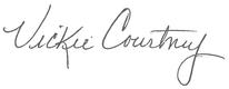 Signature of Vickie Courtney